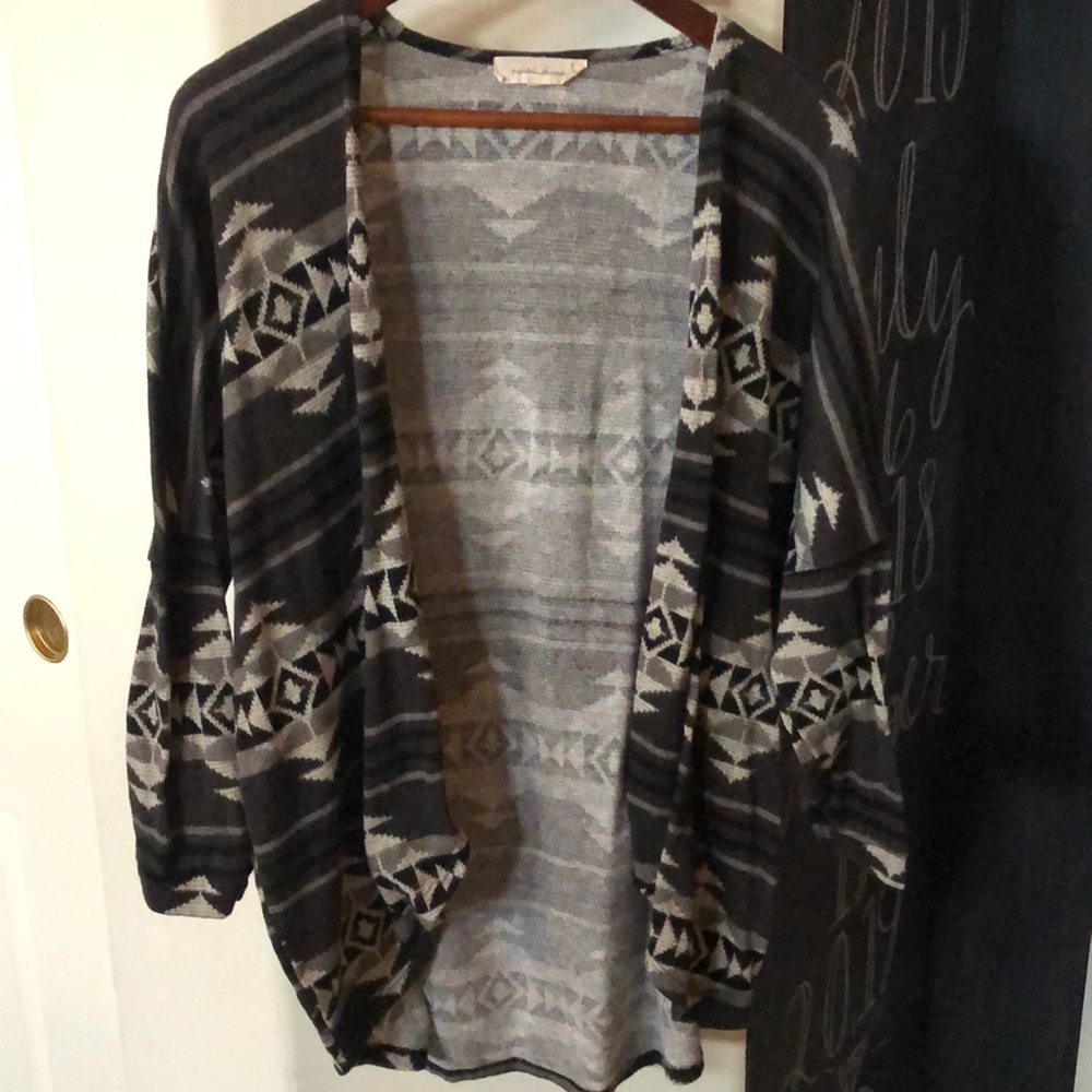 Tribal print cardigan